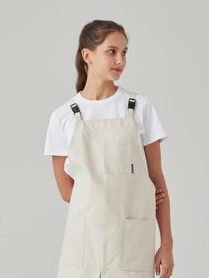 GONG APRON WATERPROOF H-STRAP (OATMEAL)