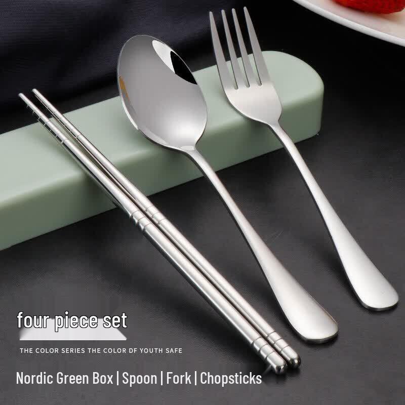 Portable Stainless Steel Chopsticks & Spoon Set