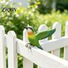 Weather Resistant Statue Resin Hummingbird Figurine, Clip?on Bird for Fence, Flower Pot Tree Garden Landscaping Accessory Branch, Realistic