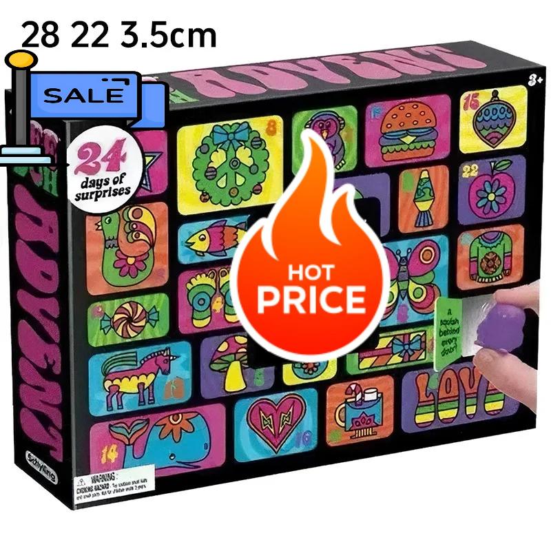 Advent Calendar Gift for Children 24 Day 3D PVC Dolls Countdown Christmas Year Surprise Gifts
