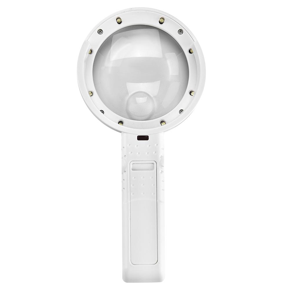 5 11X Magnifying Glass with 8 LED Light Hnadheld Desktop Multifunctional Reading Magnifier