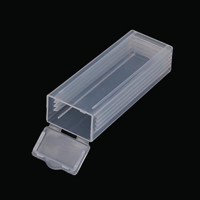 Plastic Microscope Slide Holder Storage Box Microslide Pp Holds 5 Dispenser Box