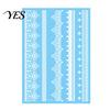 Gentle-On Skin Tattoo White Lace Sticker for Women, Temporary Face Body Fake Decal Arm, Waterproof Wedding Party Festival