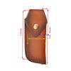 Funda de cuero vacuno repujado para cuchillo plegable, funda de cuero dividido, estuche, fundas para cuchillo de camping, hebilla para cinturón