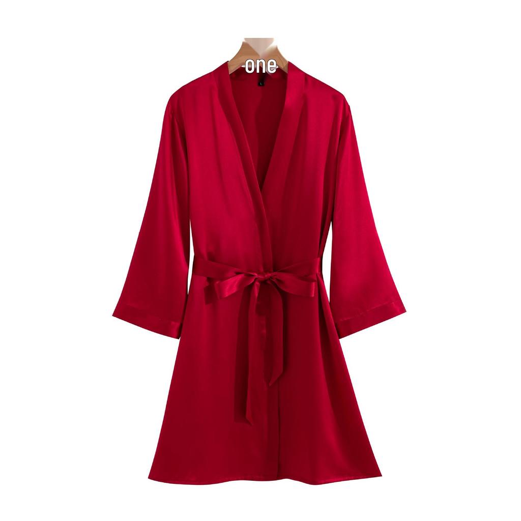 Silk Red Wedding Pajamas for Couples - Newlywed Set In Gift Box