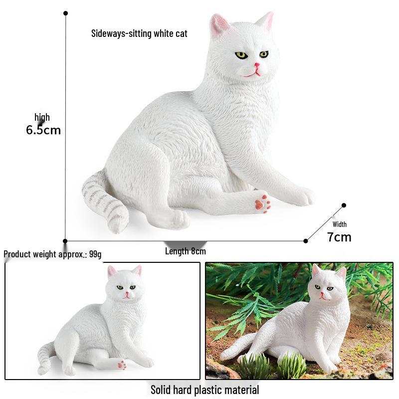 British Shorthair Kitten Simulation Toy - Cute Cognitive Birthday Gift for Kids
