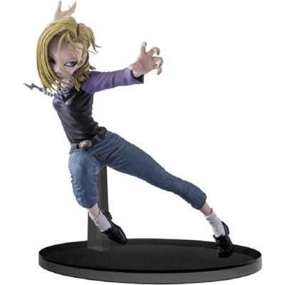 Figurka Dragon Ball Z : Android C-18 - BANPRESTO - 15 cm - Velmi realistický - Unisex - Černý - Vícebarevný