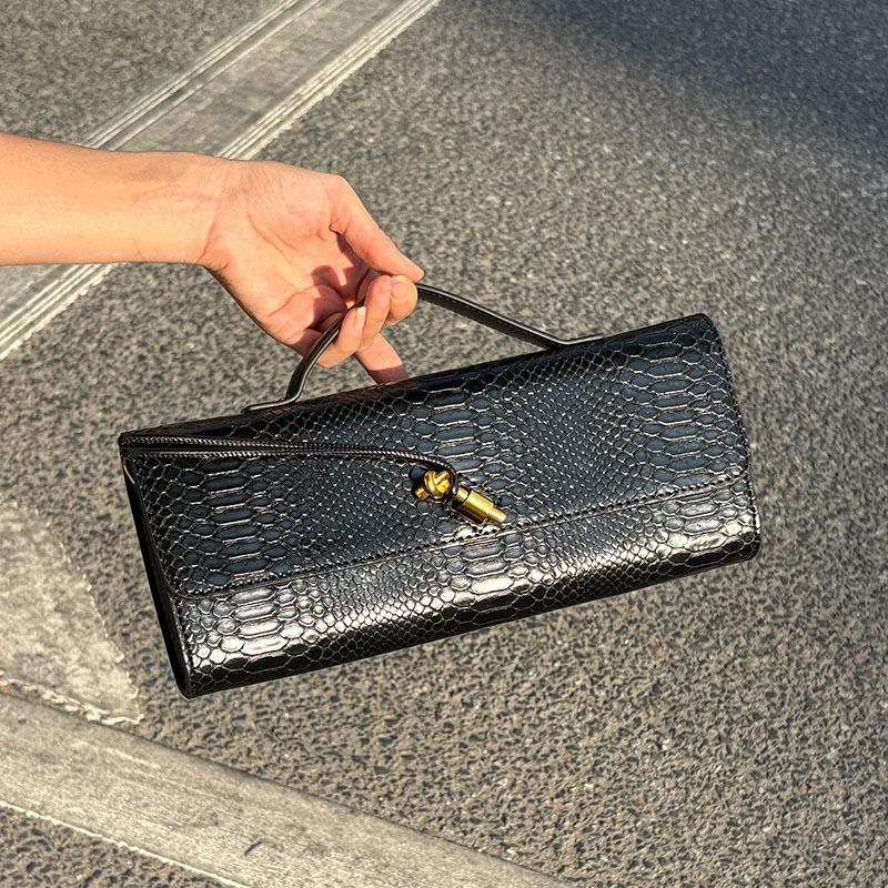 2025 New Arrival Fashionable Crocodile-PatternTop-Handle Bag Fashionable and Unique Bag for Women s Evening Occasions handbags