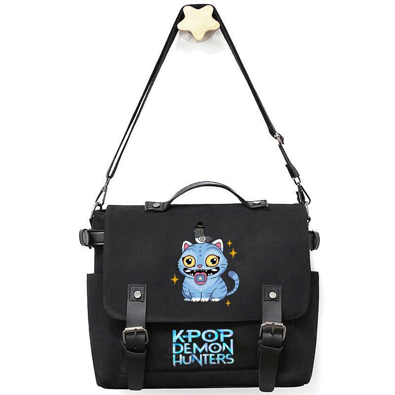 Nuova Borsa a Tracolla Borsa a Spalla Borsa a Tracolla Borsa in Tela CLE Stampata Gruppo Kpop Cacciatore di Demoni