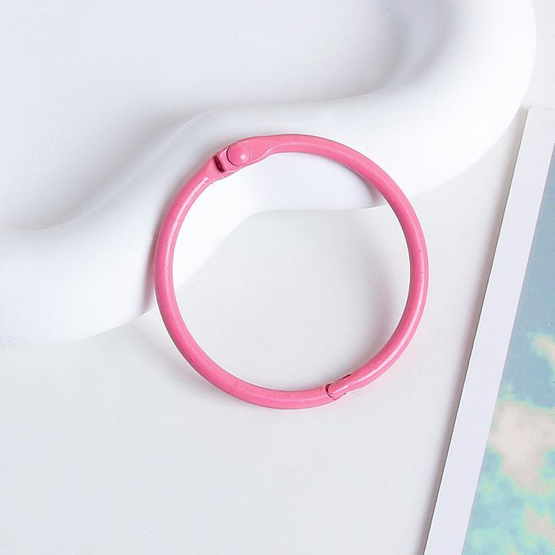 45mm Candy Color Open Card Ring for DIY Jewelry and Keychains
