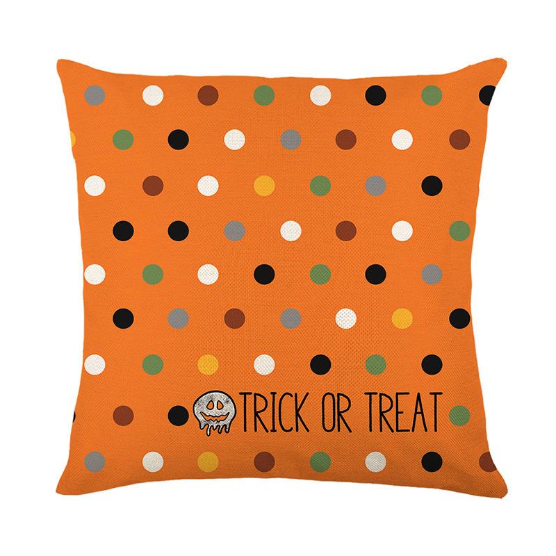 New Halloween Pumpkin Imitation Super Soft Push Pillow Case Nordic Fashion Party Setting Sofa Pillow Back Waist
