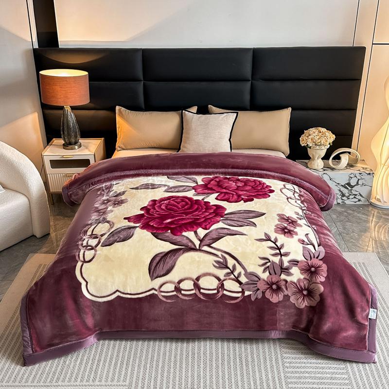Double Layer Raschel Winter Blankets 150*200cm