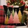 Christmas Tree Pillowcase With Ornamentssuitable For Sofa Car Bedroom Decorative Cushion Cover Pillow Cover