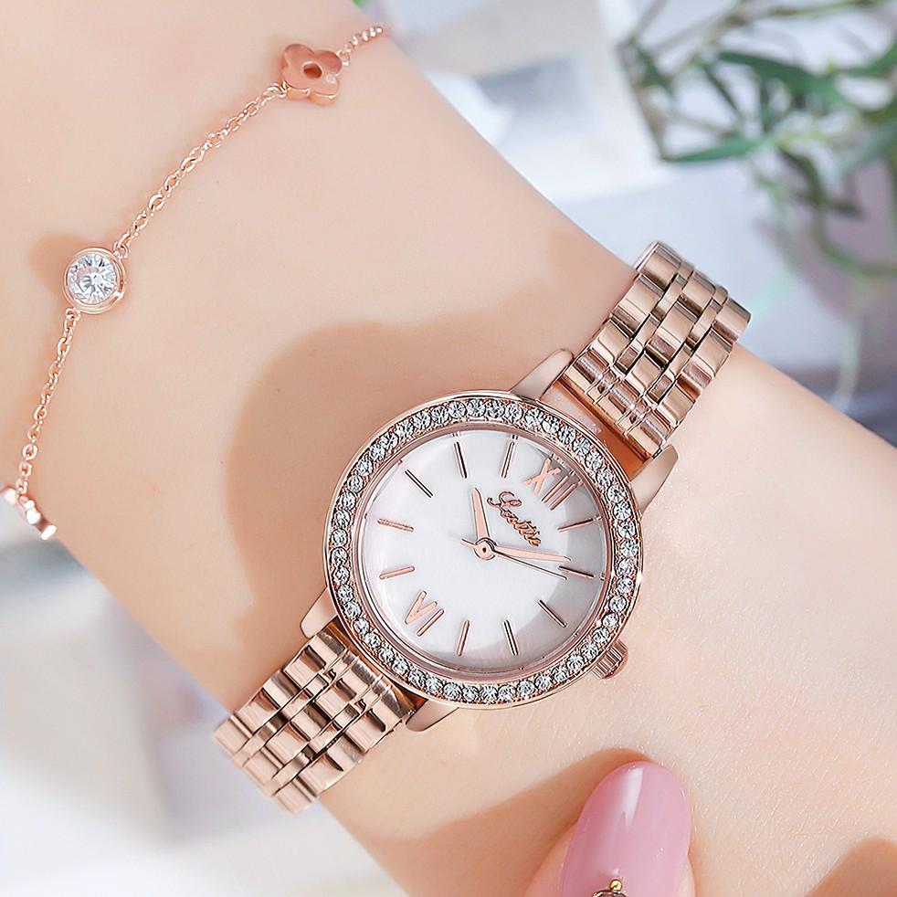 Retro Small Dial Niche Women'S Watch Small Green Watch Waterproof Leather Strap Watch Women