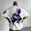 Sommer Neu Dragon Ball Anime Vegeta Bedrucktes T-Shirt Herren und Damen T-Shirt Herren Oberteil Sport T-Shirt Herren T-Shirt Y2K Tee