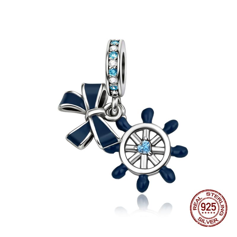 925 Silver Devil's Eye Charm Beads 3mm Fit DIY Bracelet Women's Fashion Jewelry Gift Original Handmade