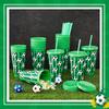710ml Plastic Football Cup Reusable Drinking Cup, Match Day Party Reusable Sports Cup, Sports Fan Exclusive Straw Cup