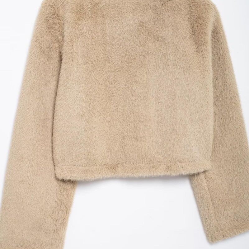 Kaslead New Arrival Women's Clothing Fashion Style Fashion Artificial Fur Effect Short Jacket 6318269