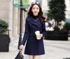 2024 Herbst/Winter Damen Schlank geschnittener doppelreihiger Woll-Trenchcoat - Neuer koreanischer Stil
