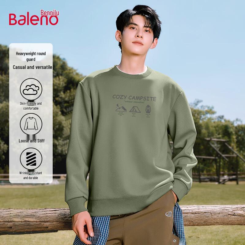 Baleno Men's Loose Fit Round Neck Sweatshirt
