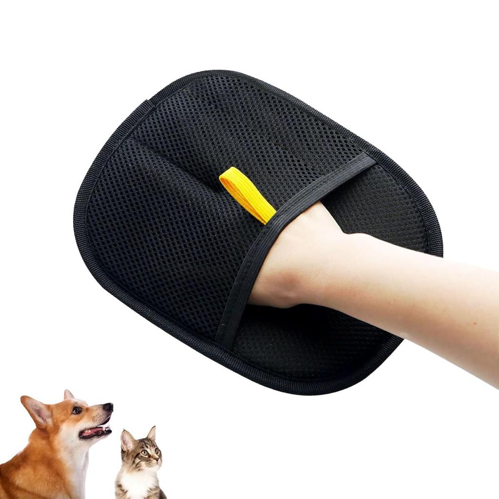 Pet Hair Remover Brushing Gloves – Remove Fur from Clothing, Furniture, Car Seats, Bedding & Upholstery Lint Hair Grooming Tool