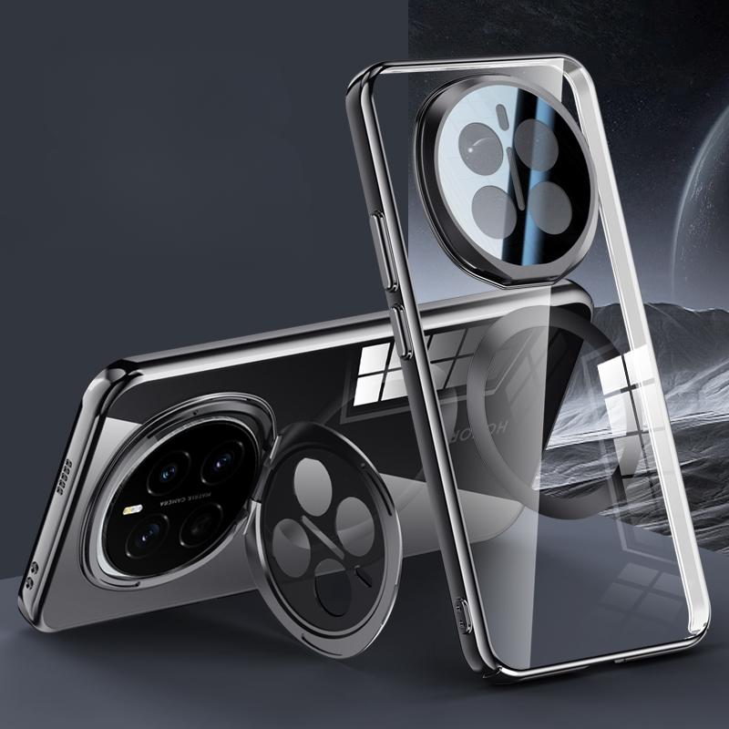 

Защита объектива Невидимый чехол-подставка для Honor Magic 7 Pro Magic7Pro Magsafe Беспроводная зарядка Адсорбционный матовый чехол для ПК-телефона Magic 7 Pro чёрный