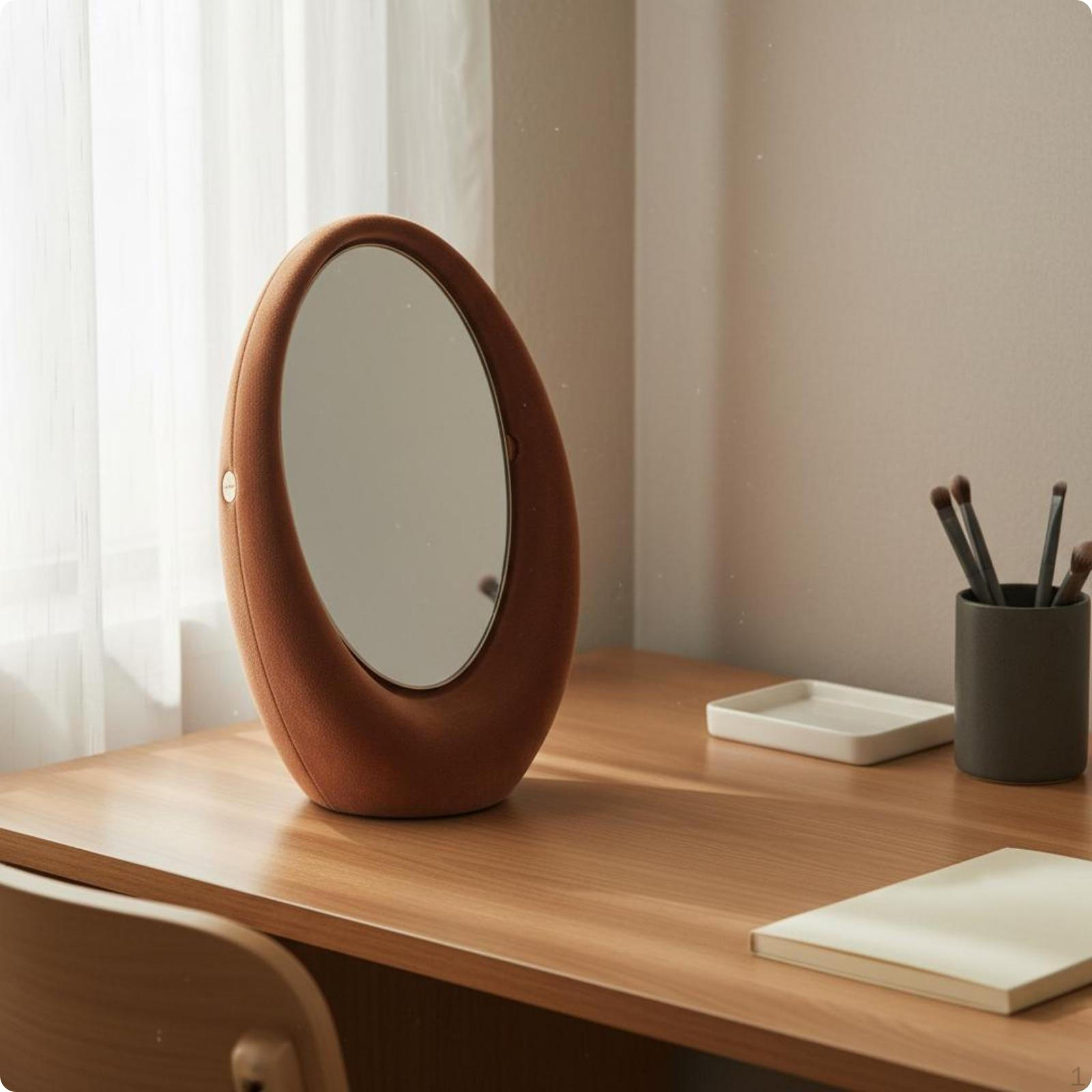 Rotating Vanity Mirror Degree Rotation Double Sided Makeup Decorative Home Decor for