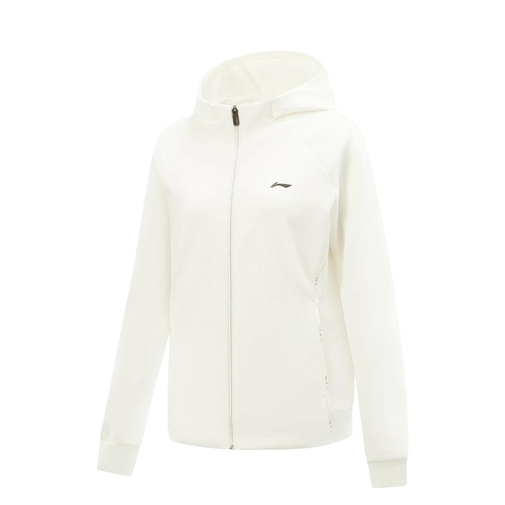 Li Ning Comfortable Simple Zipper Versatile Hooded Casual Jacket Women Jackets AFDVB64-3