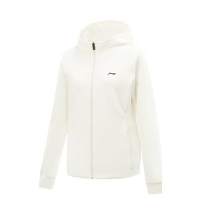 Li Ning Comfortable Simple Zipper Versatile Hooded Casual Jacket Women Jackets AFDVB64-3