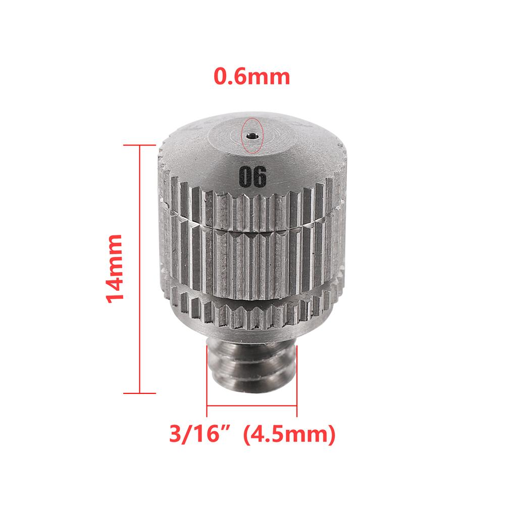 0.3/0.4/0.5/0.6mm Low Pressure Mist Nozzle and Direction Adjustable Nozzle Seat Garden Atomization Humidification Sprayer Head