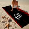 FLAMENGO Emblem Design Beach Towel, Quick-drying, Easy To Care For, Use for Both Fitness and Beach Vacations,Sports Essential Fan Gift