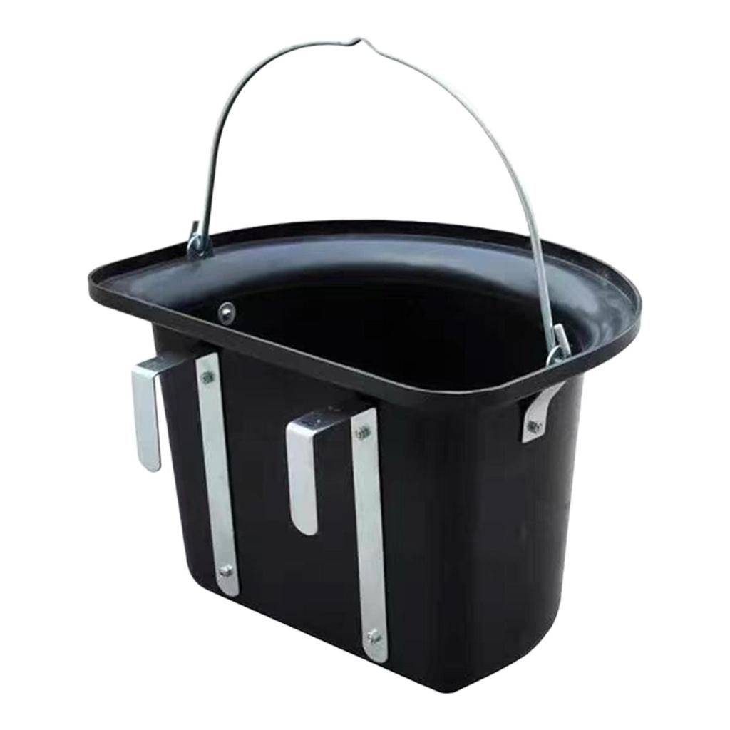 Horse feed Bucket Horse Feeder Hanging,Wear Resistant Water Feeder feed Trough Livestock Feeding Container for Ranch Outside