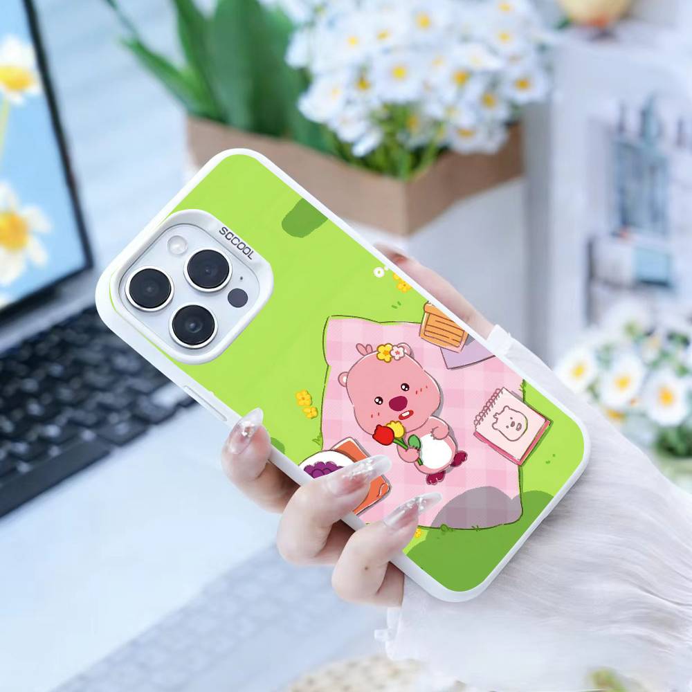 Cute Cartoon K-loopy Phone Case For iPhone 17,16,15,14,13,12,Pro MAX Black Matte Shockproof Cover