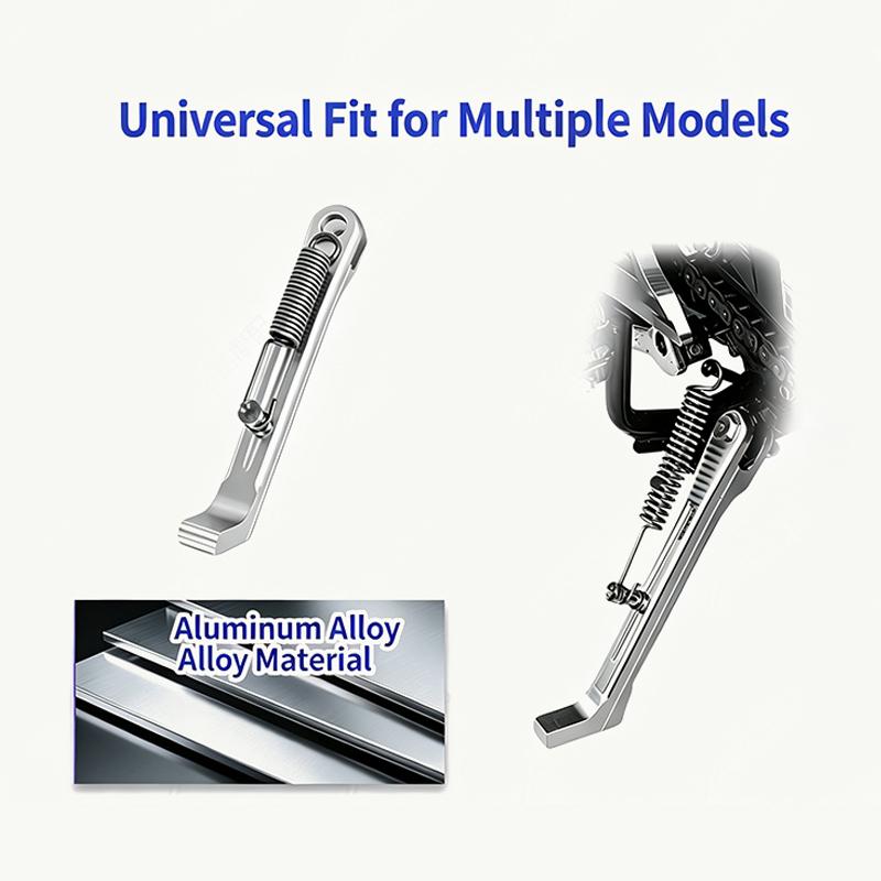 Cnc Aluminum Alloy Motorcycle Side Stand Rust Proof Long Lasting Spring For Motorbike Parking Replacement Daily Maintenance