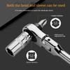 1/4 Double Ended 72 Teeth Quick Spanner Tool Screwdriver Socket Bit 2 In 1 Round handle Ratchet Wrench DIY Home Repair Hand Tool