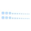 Blue Sweet White Versatile Removable Toenails 24 Pieces