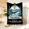 Illustration O-Outdoor Adventure Throw Soft Warm Throw Blanket for Bedroom Living Room Bed Travel Camping Picnic Gift
