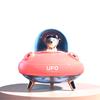 400ML Cute Design UFO Humidifier Double Spray Humidification Quiet Rechargeable USB Humidifier With Colorful Night Light