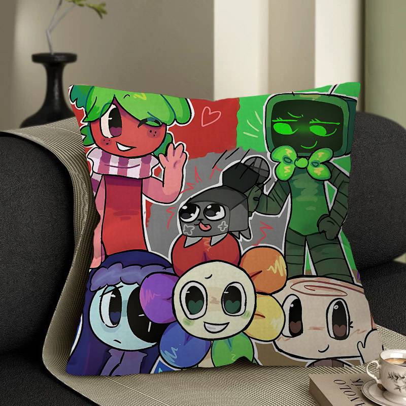 Game D-Dandys World Decorative Room Aesthetics Pillow Case Home Decor Bedroom Sofa Bed Couch Pillow Cover 45x45