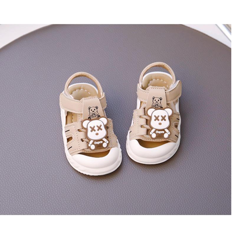 Soft-soled baby sandals summer breathable baby toddler shoes non-slip bag head sandals children anti-kick casual sandals