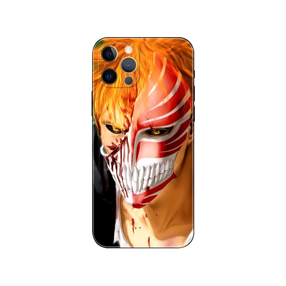 Чехол для телефона Bleach Ichigo Kurosaki Anime для iPhone 5 2020se 6 6s 7 8 plus x 10 XR XS 11 12 13 mini pro MAX, черная задняя крышка из ТПУ iphone 5 5S SE 2016