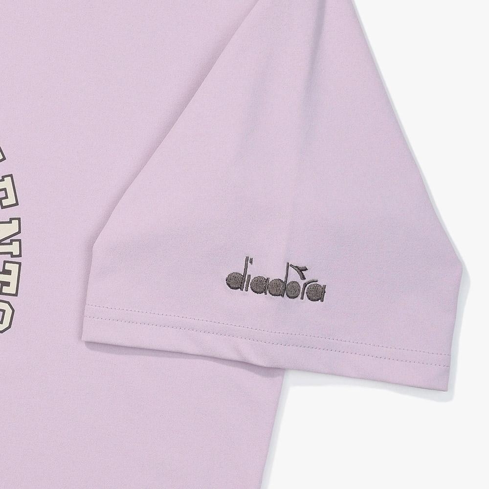 Diadora Archive Arch Logo Short Sleeve T-Shirt Violet