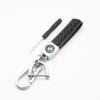 Car 3D Styling Metal Emblem Keychain Leather Woven Badge Key Ring Accessory For BMW M E46 X1 X2 X3 X4 X5 X6 F48 G01 E84 E83 F30 pzcr42