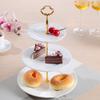 2/3 Layer Cake Stand Fruit Plate Tray Display Cupcake Holder Shelf Stackable Detachable Birthday Party Wedding Dessert Holder
