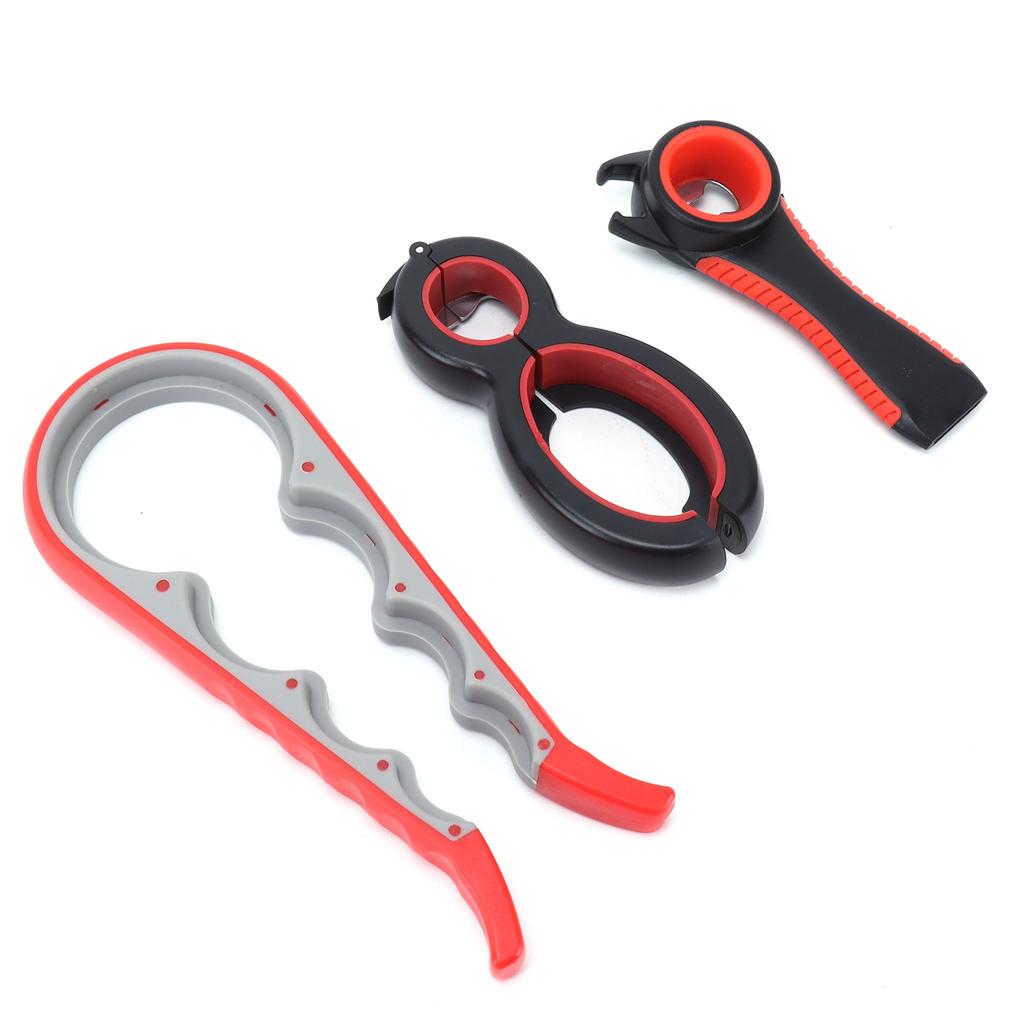 3Pcs/Set Portable Can Opener Multifunctional Opener Set for Bottle Jar Can Cap Restaurant