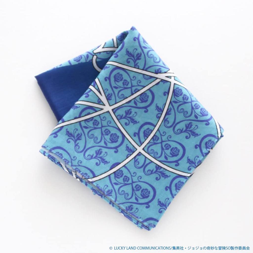 JoJo's Bizarre Adventure: Stone Ocean Print Handkerchief (Blue) Silhouette Approx. 50cm 000125-0006-01