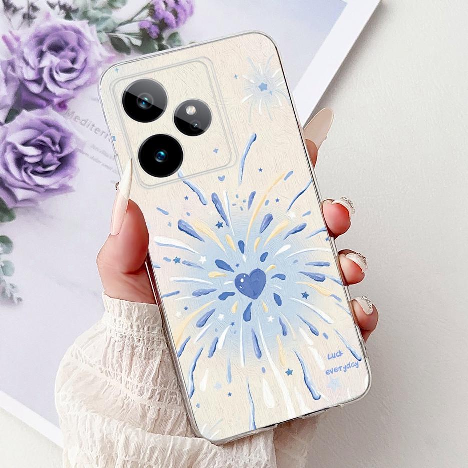 For Realme GT7 5G Case RMX5061 New Luxury Painted Cover Soft Slim Phone Case For Realme GT 7 Pro GT7 T RealmeGT 7T Fundas Bumper