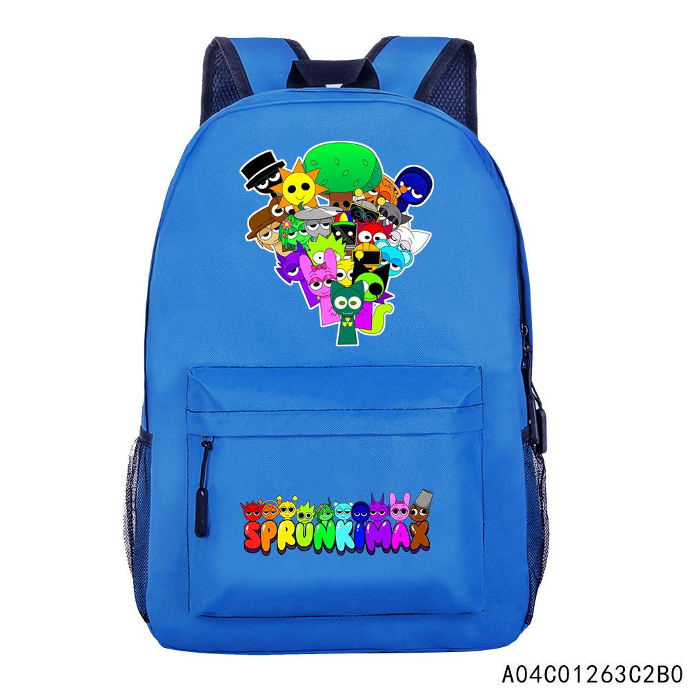 Rhythm Box Sprunki Peripheral Schoolbag Cartoon Large Capacity Backpack Backpack
