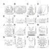 5 Pcs Christmas Tree Cutting Dies Embossings Stencils Christmas Metal Die Cuts for DIY Scrapbooking Card Decoration