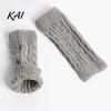 Breathable Acrylic Arm Protectors Women Ribbed Wrist Warmers, Stretchy Cable Knitted Fingerless Gloves, Lightweight Warm Sleeves Soft Mitten,